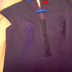 A purple evening dress!